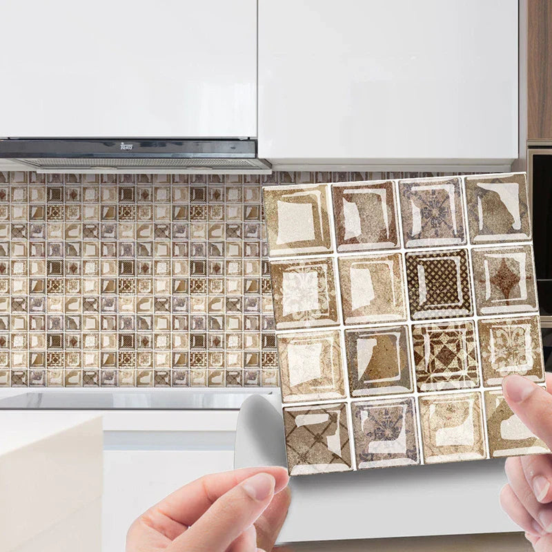 DecoMosaic 3D Mosaikkveggflisetiketter Luvikno