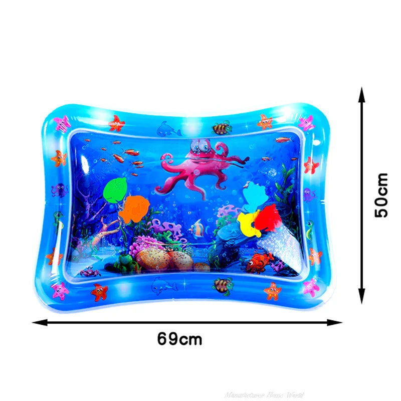 Luvikno | AquaPaws | Interaktiv Vannlekematte for Katter & Hunder | Kjølende Sommerlekematte | Oppblåsbar & Bærbar | 65 cm / 100 cm
