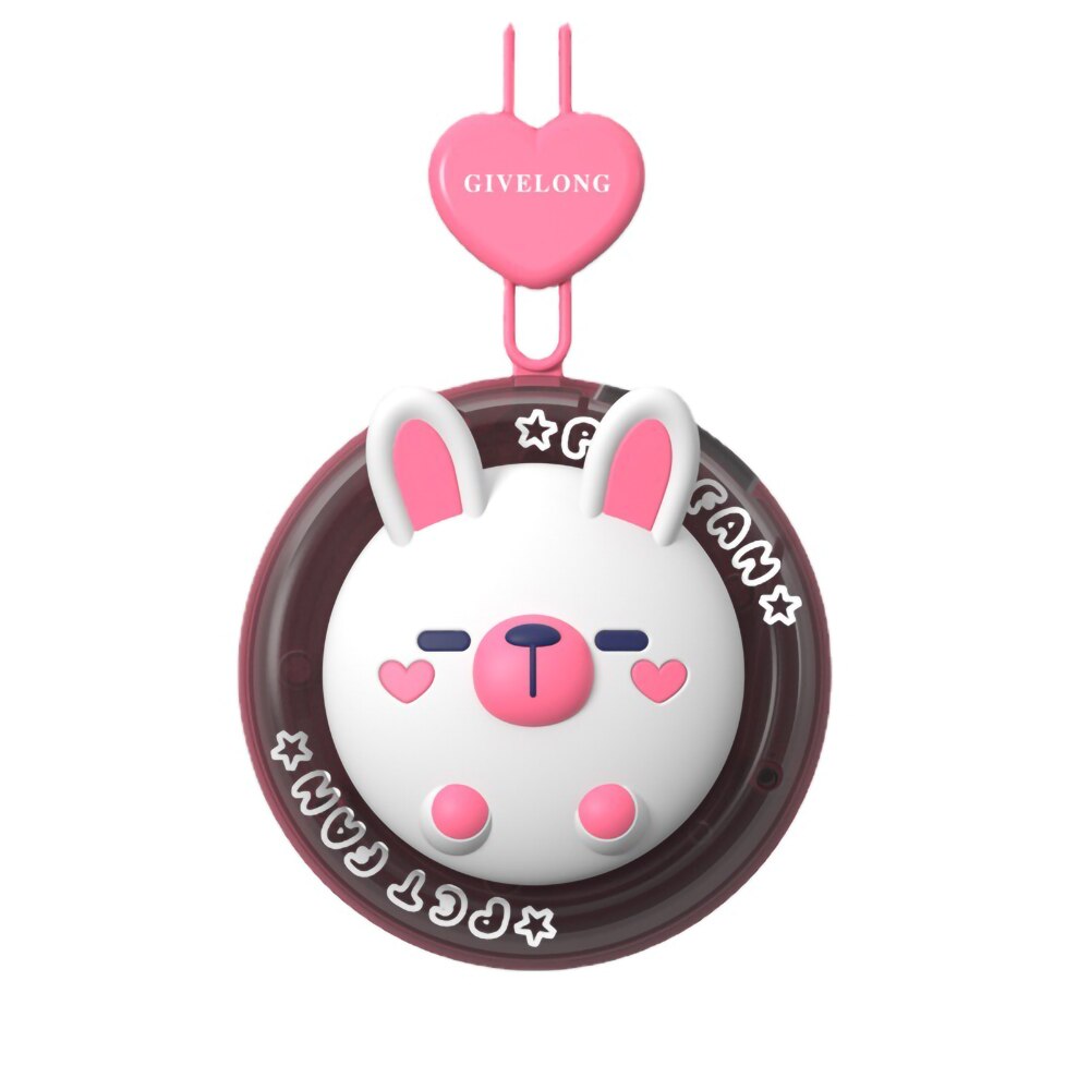 Cartoon Animal Mini Kids Neck Fan | Luvikno