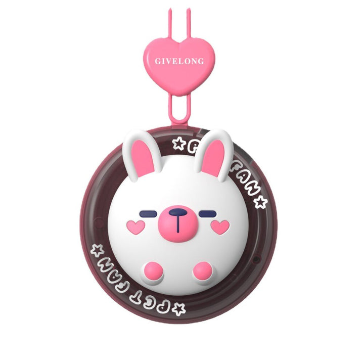 Cartoon Animal Mini Kids Neck Fan | Luvikno