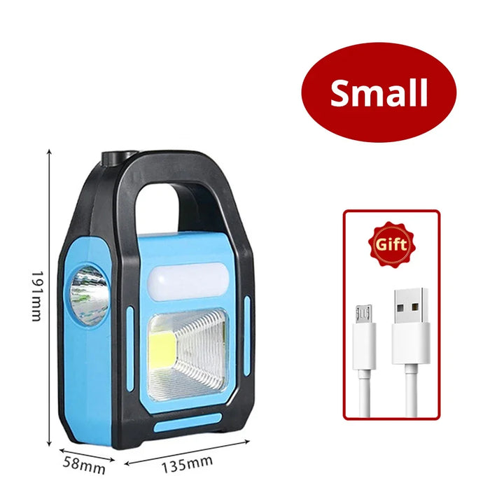 Luvikno | Oppladbar USB Campinglampe med Powerbank – SolarGlow