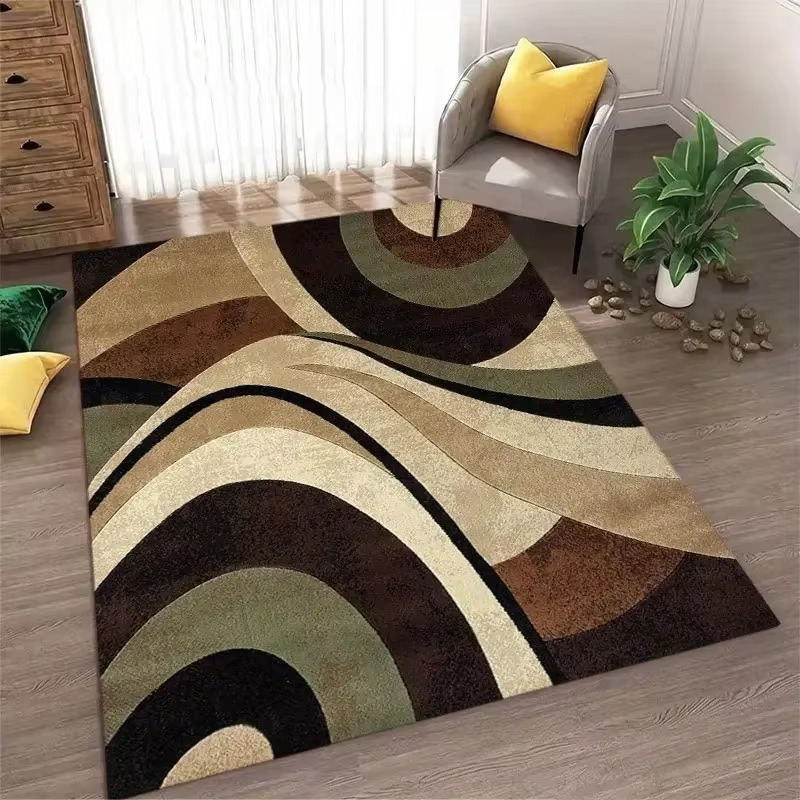 Elegant nordisk-inspirert geometrisk områdeteppet Luvikno