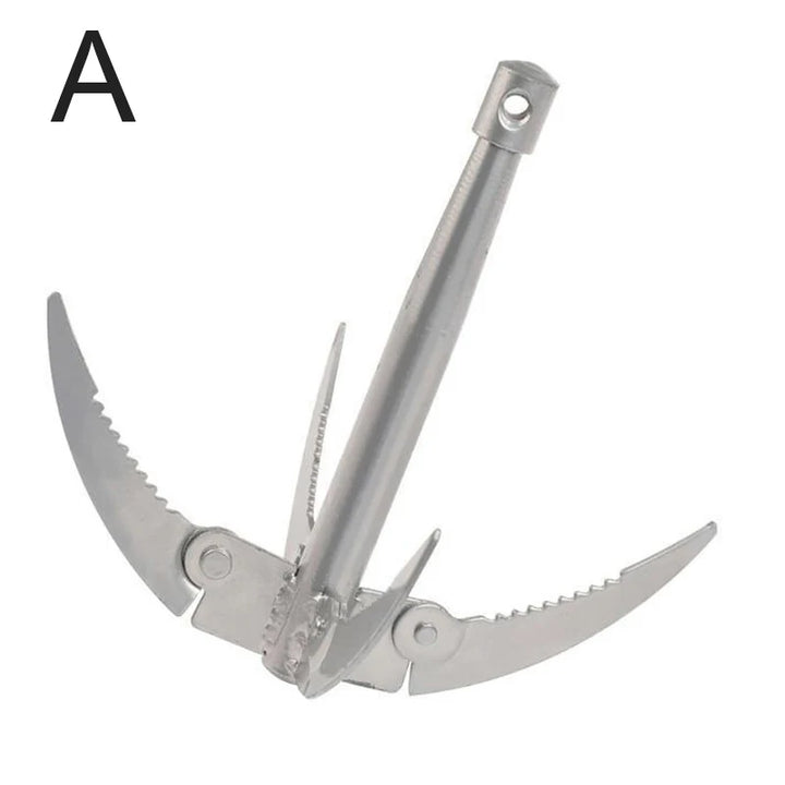 Luvikno | AquaGripX Faltanker for Båter | Robust Grip-Hook med Tau | Foldbar & Rusterbestandig | For Kayak, Kano & Fisketilbehør