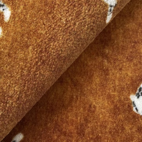 Plysj Rund Leopardmønster Område Rug – Myk Tyknet Gulvmatte for Soverom eller Stue Luvikno