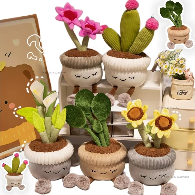 Charming Tulip Succulent Plush Toy Pillow for Birthday and Decor Luvikno