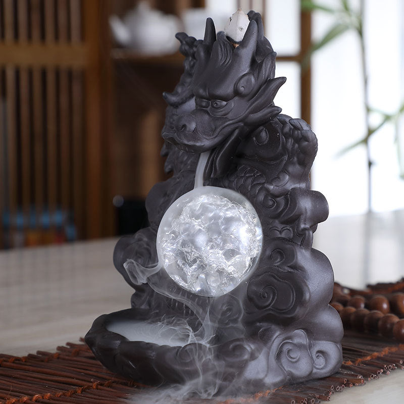 Mystic Dragon Lucky Clay Vannfall Brenner | Luvikno