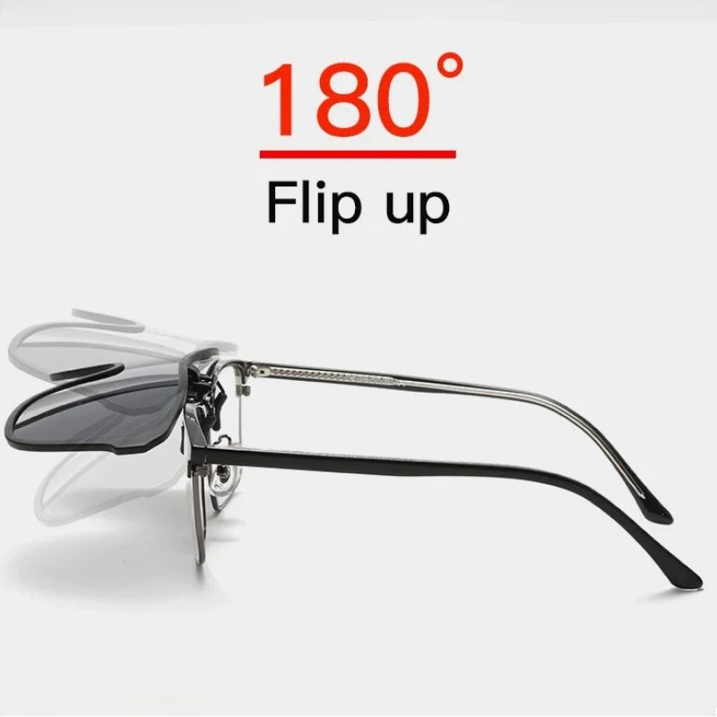 Clip-On Solbriller Polaroid Flip-Up | Luvikno