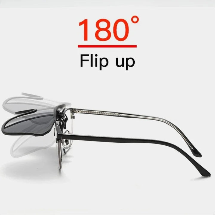 Clip-On Solbriller Polaroid Flip-Up | Luvikno
