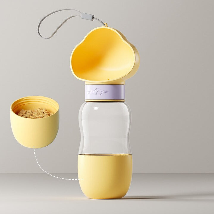 2in1 Smart Pet Portable Water Bottle Feeder | Luvikno