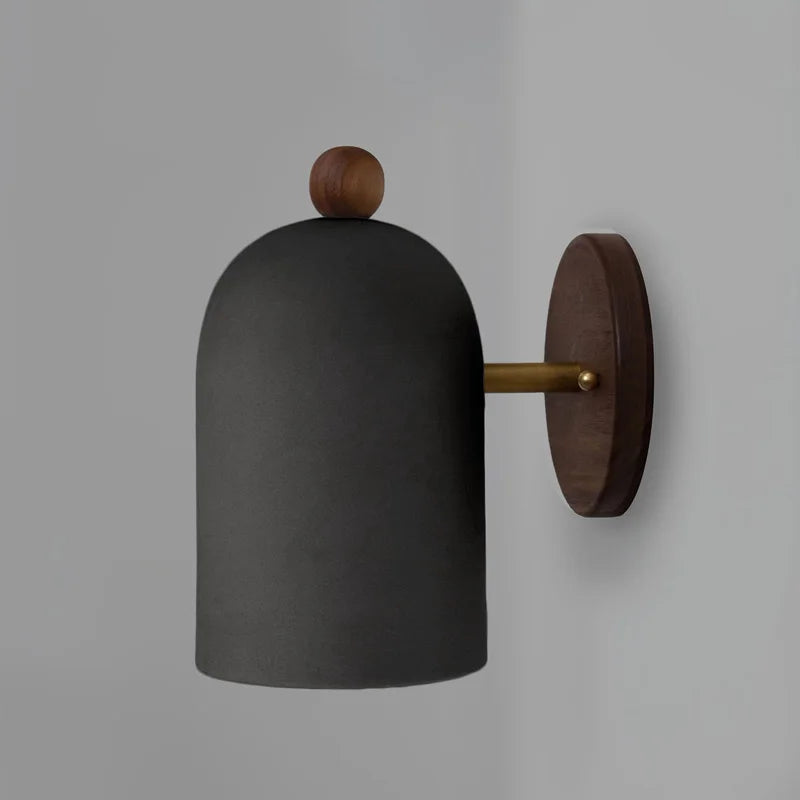 Luvikno | TimberSoul – Wabi-Sabi Valnøtt Vegglampe for Naturlig Atmosfære