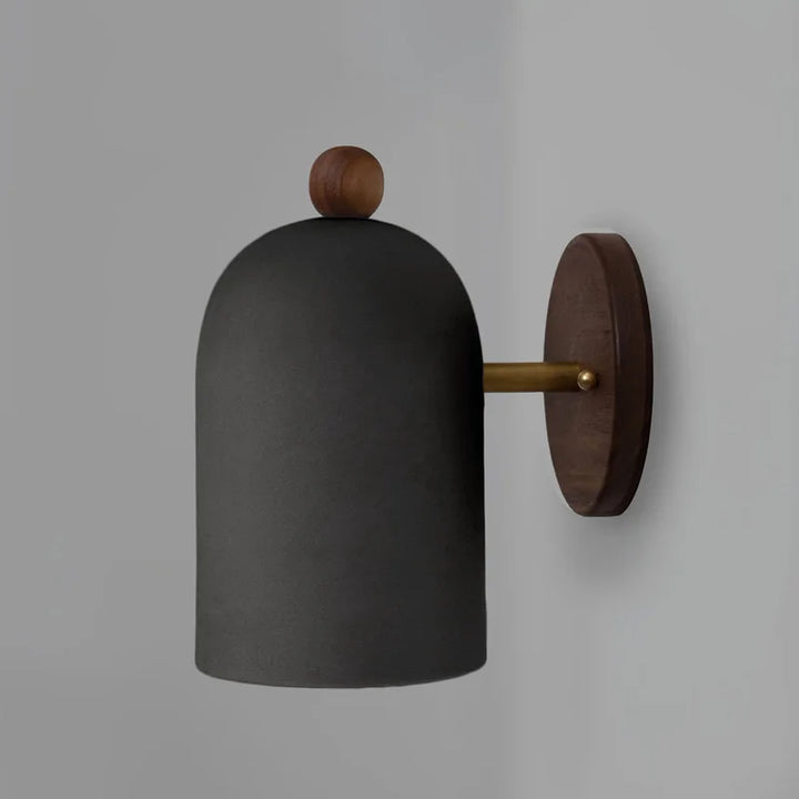 Luvikno | TimberSoul – Wabi-Sabi Valnøtt Vegglampe for Naturlig Atmosfære