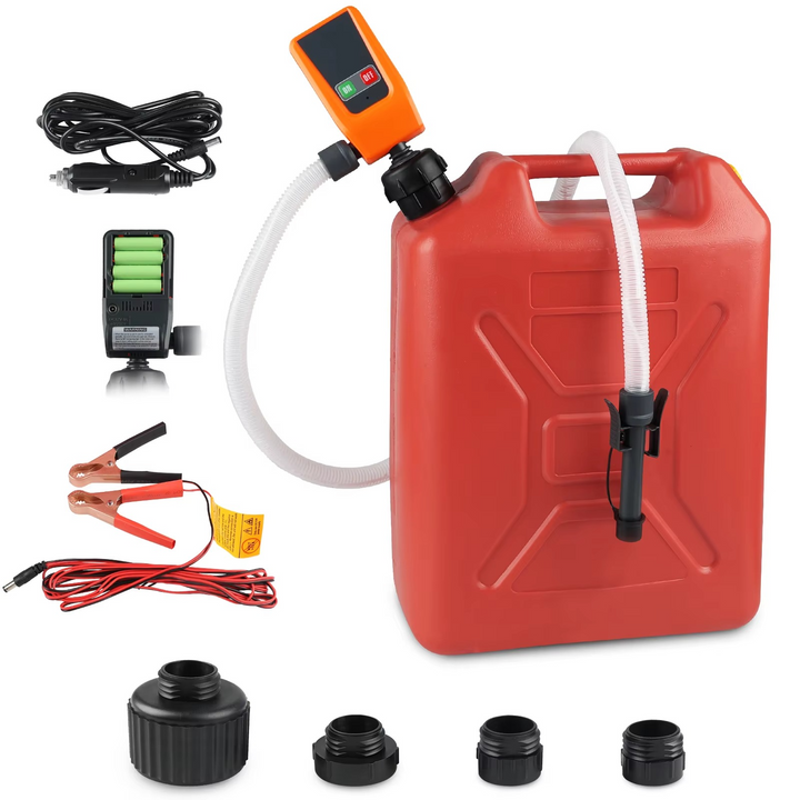 Advanced 3.2GPM Auto-stop DC 12V fuel transfer pump with leak protection & 4-tank adapter Luvikno