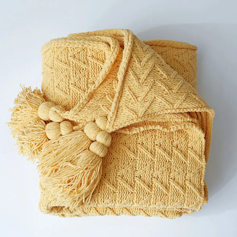HeartCozy Blanket – Luxe Chenille Blanket with Heart Fringes Luvikno