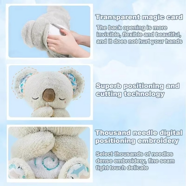 Koseklump Koala Plush Søvnkamerat med Mild Glød og Beroligende Lyder Luvikno