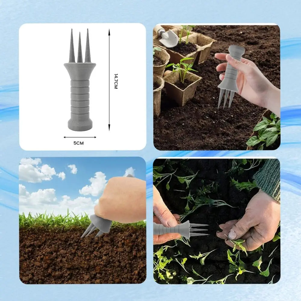 Luvikno | Aergrow Håndlufter laget av plast | Kompakt & Effektiv | 14,7 × 5 cm | For plener, bed og planteområder