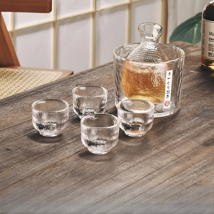 Japansk Glass Sett – Elegant Sake & Whisky Sett | Perfekt for Bar & Hjem | Luvikno