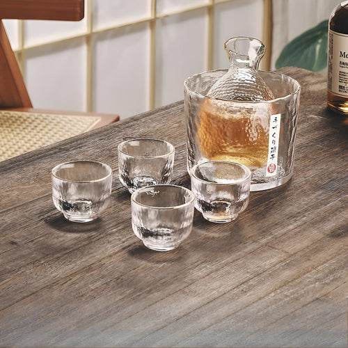 Japansk Glass Sett – Elegant Sake & Whisky Sett | Perfekt for Bar & Hjem | Luvikno