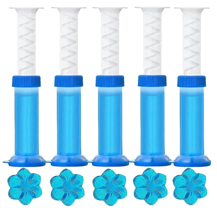 Luvikno | BloomFresh WC-Gel Flowers | Duftgel for Toalett & Urinal | Rensende, Antibakteriell & Dekorativ | 12 Blomster per Stift