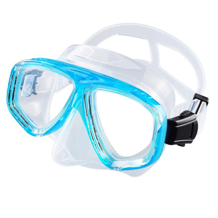 Luvikno | Mareon dykkermaske med snorkel | 180° panoramautsikt | anti-lekkasje & HD glass | matvarekvalitet silikon