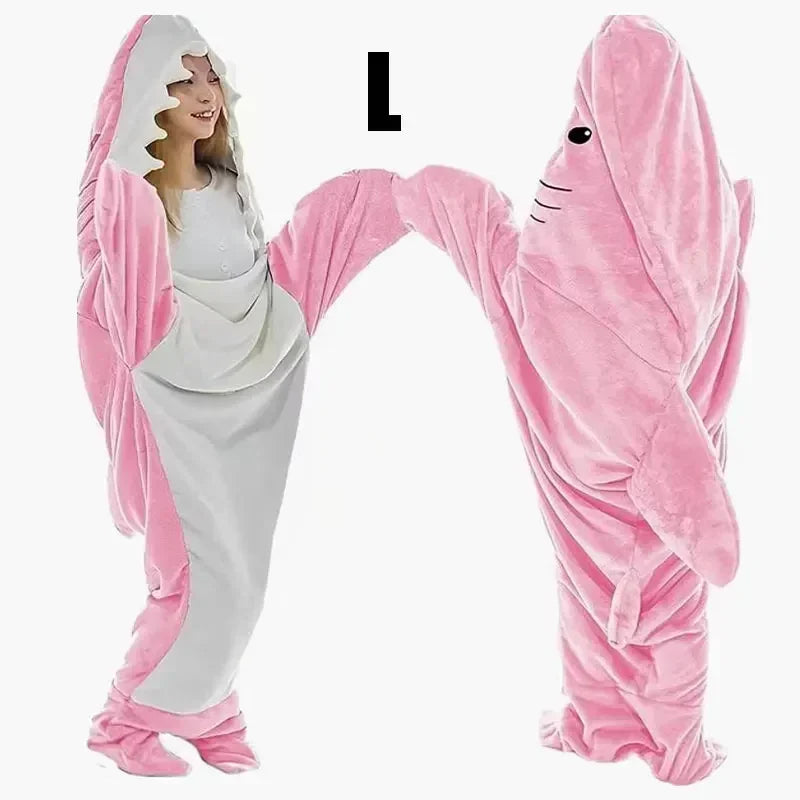 Snuggly Shark Koselig Hettegenser Epleteppe | Luvikno