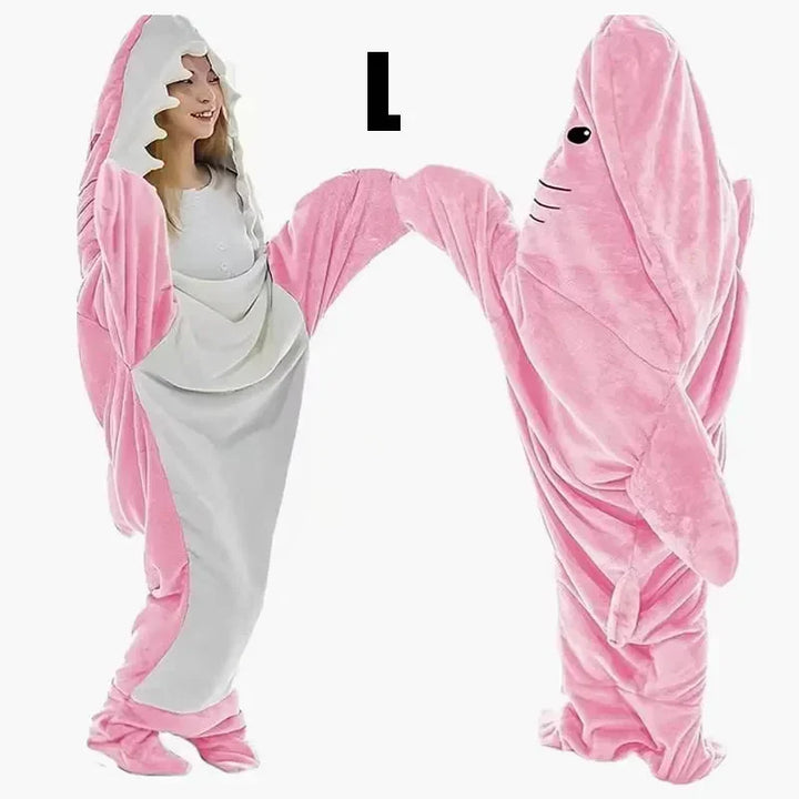 Snuggly Shark Koselig Hettegenser Epleteppe | Luvikno