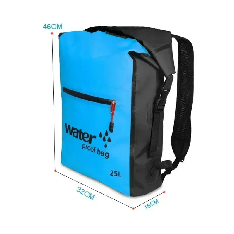 Luvikno | AquaGuard Ryggsekk 25L | Vanntett og pustende ryggsekk for kajakk, trekking og utendørs eventyr