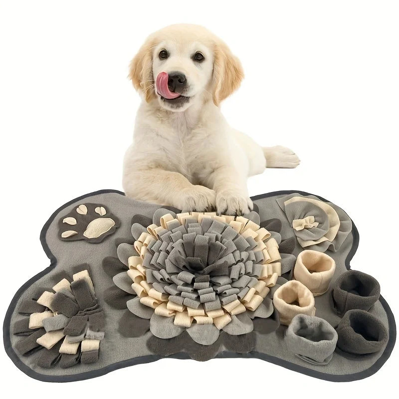 Luvikno | Snuffle mat for dogs | Interaktiv søk lek toy | Non-slip & Holdbar | Myk fleece