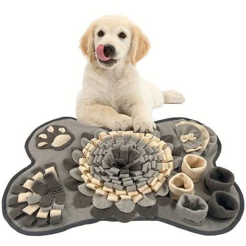 Luvikno | Snuffle mat for dogs | Interaktiv søk lek toy | Non-slip & Holdbar | Myk fleece