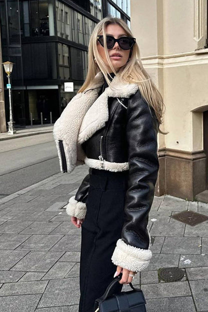 Luvik | Lyhyt keinonahkatakki