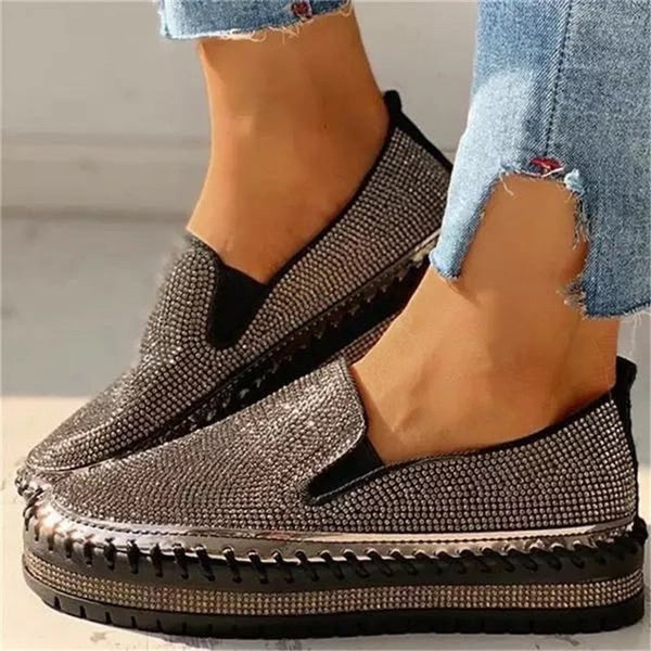 Luvik | Kiiltävä Slip-on-tenniskenkä
