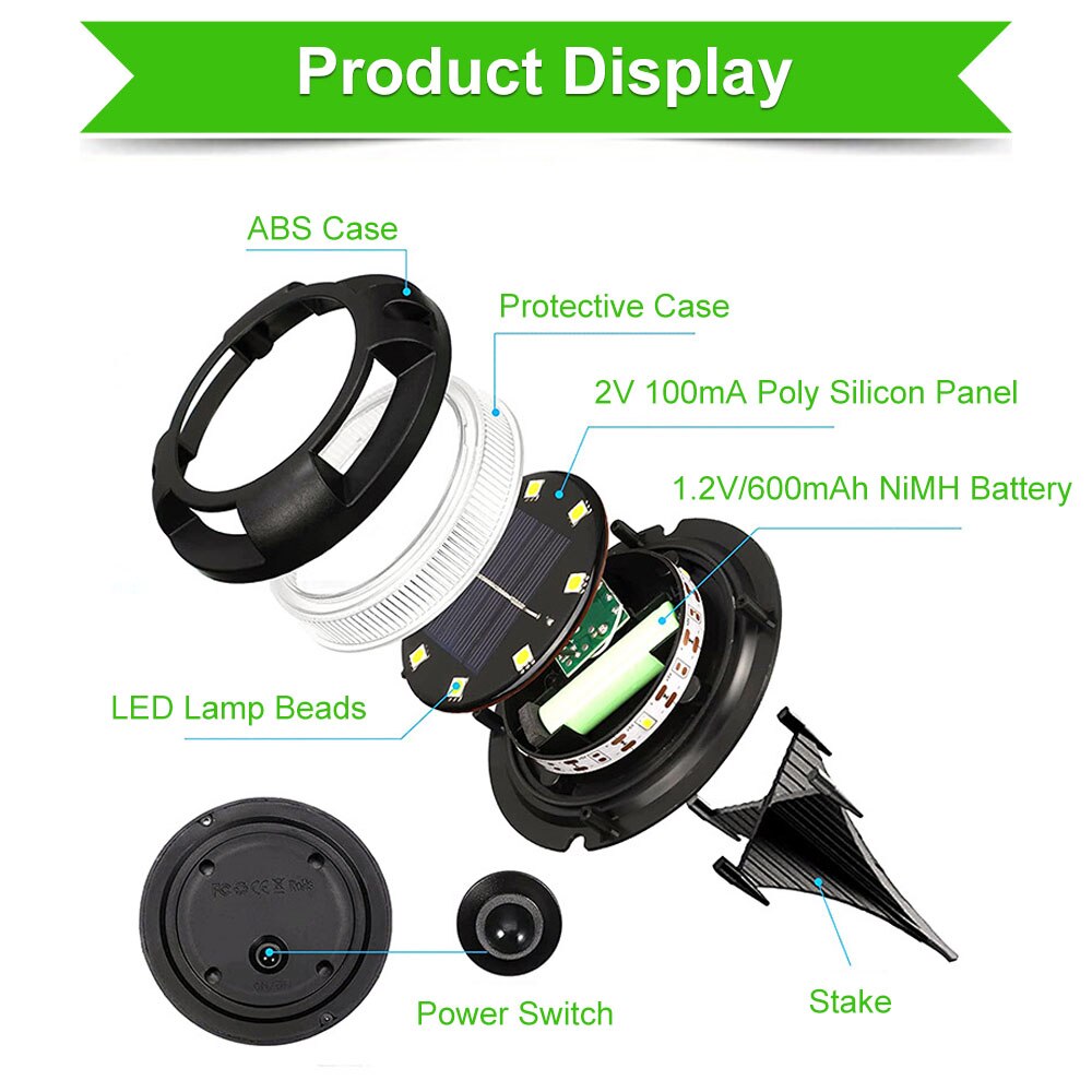 Eco Solar Colorful Garden Light | Luvikno
