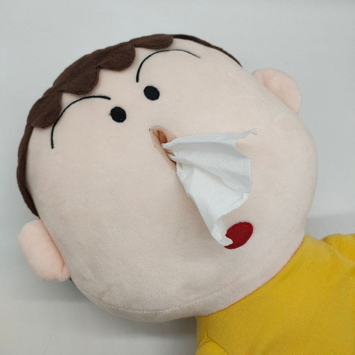 Mini Human Plush Toy Tissue Box | Luvikno