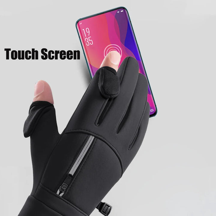FrostGrip | Vinterhansker med foldbare fingertupper | Vanntett, Vindproof & Berøringsskjermkompatibel | M–XL Luvikno