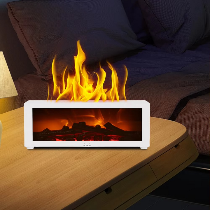 Simulert Flamme Aromaterapi Diffuser og Luftfukter med Timer Luvikno