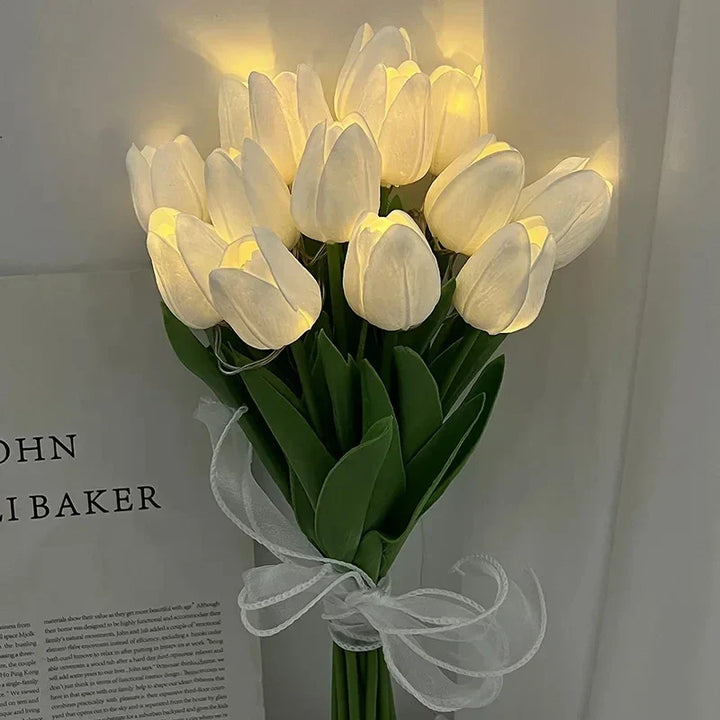 TulipGlow - Bærbar LED Tulip Nattlys Luvikno