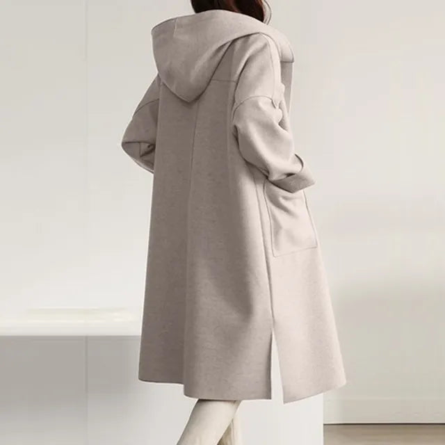 Luvik | elegant taupe jacket with apuze