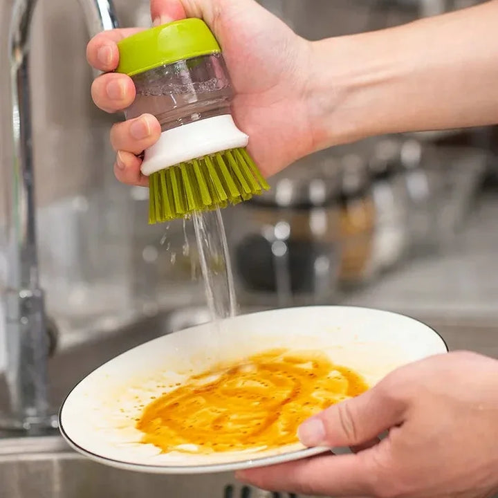 Oppvaskbørste med såpedispenser og holder | Økologisk plast | Luvikno