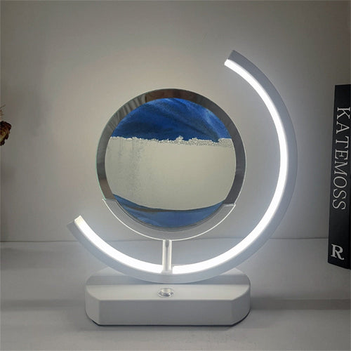 3D LED Flytende Sand Kunst Bordlampe | Luvikno