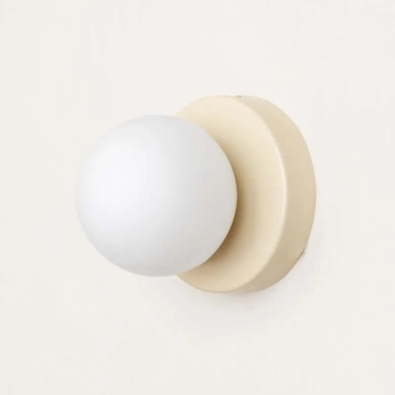 LumiGlobe - Moderne Vegglampe med Glassblokk i Mid-Century Stil Luvikno