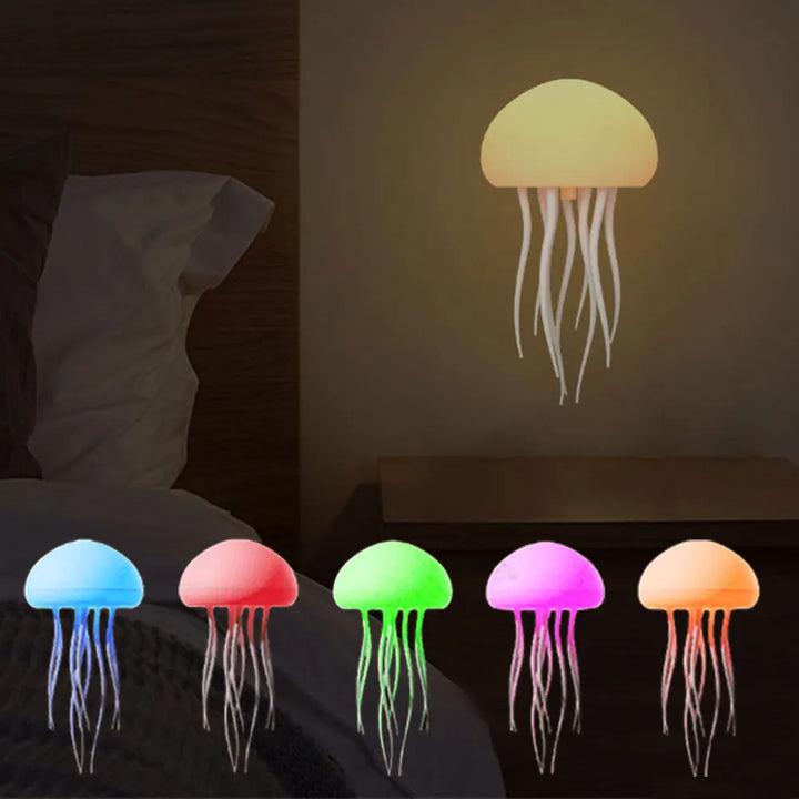 Jellyfish RGB Stemmegjenkjennings Anheng Nattlampe | Luvikno
