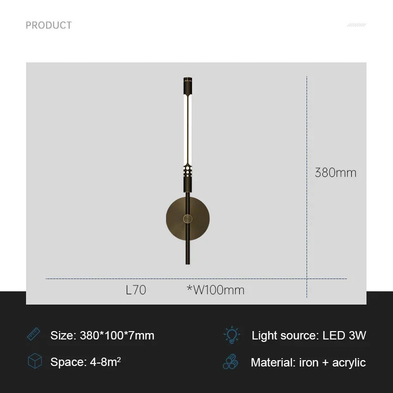 ModernLux Vegglampe – Luksuriøs LED Vegglampe for Hjemmet Luvikno