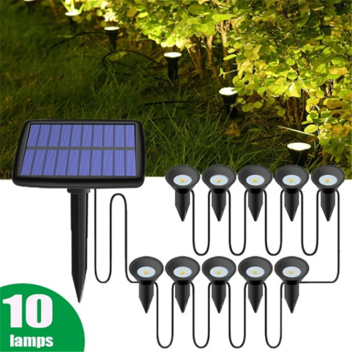Luvikno | Solhage Lys LumiVerde | 10-i-1 LED System | RGB Farge Endring | IP65 Vanntett | For Plener, Bed & Dekor