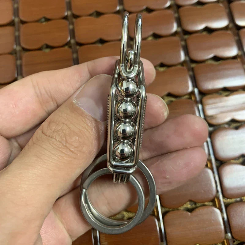 Iron Weave Rustfritt Matte-Finish Nøkkelring | Luvikno