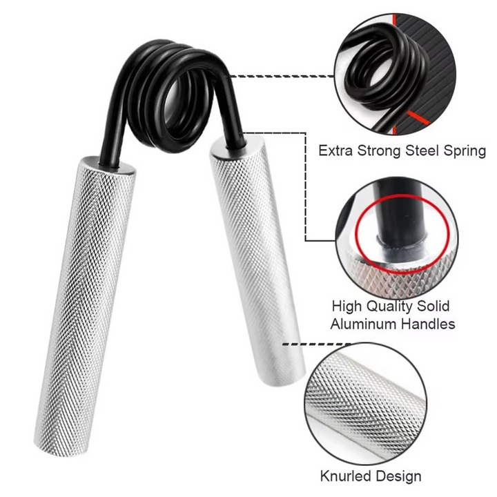 Justerbart aluminium håndgrep styrketreningsapparat for finger- og armfitness Luvikno