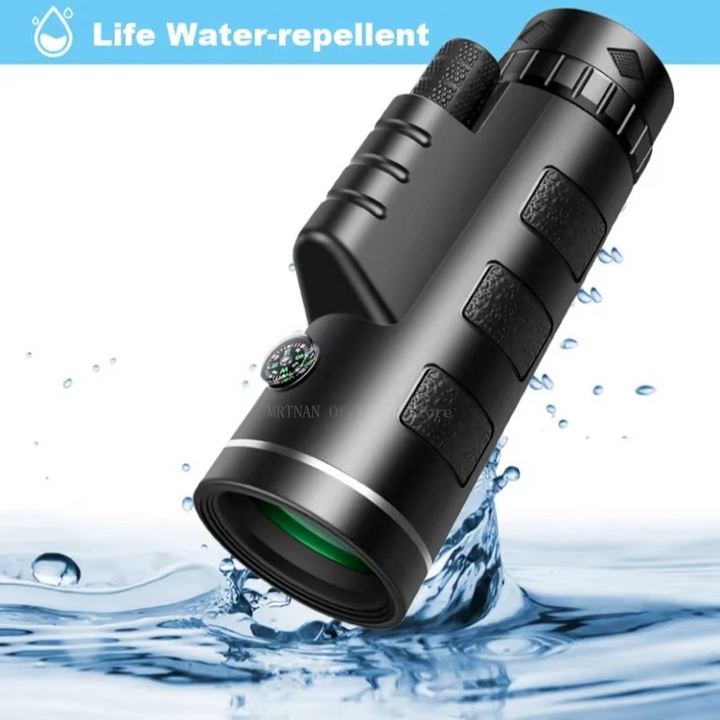 40x60 HD Monocular Telescope med smarttelefonholder og stativ for utendørs og camping Luvikno