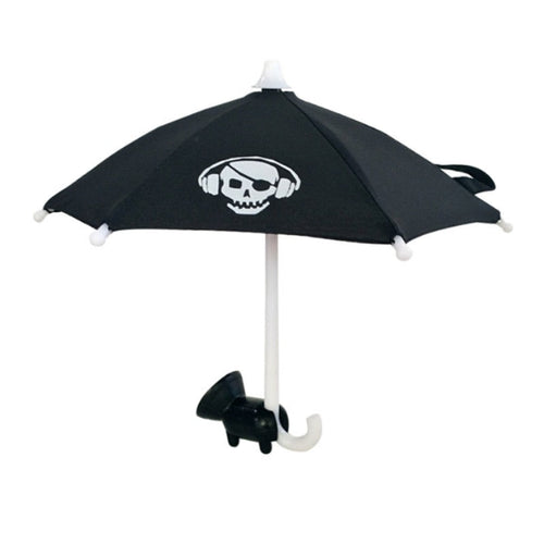 Telefon Parasol Solskjerm - Søt Mini Parasol for Telefon med Universell Justerbar Sugekopp Stativ | Luvikno