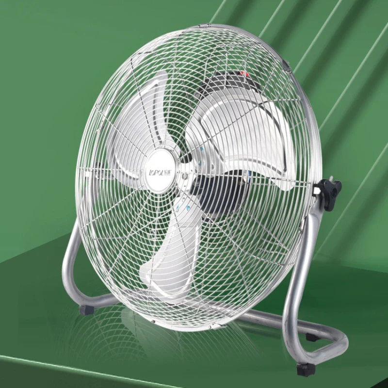 Industriell Gulvvifte – 8-hastigheter 130° Svingende Workshop Blåser, Stille 45dB Turbo Motor med Overopphetingsbeskyttelse | Luvikno