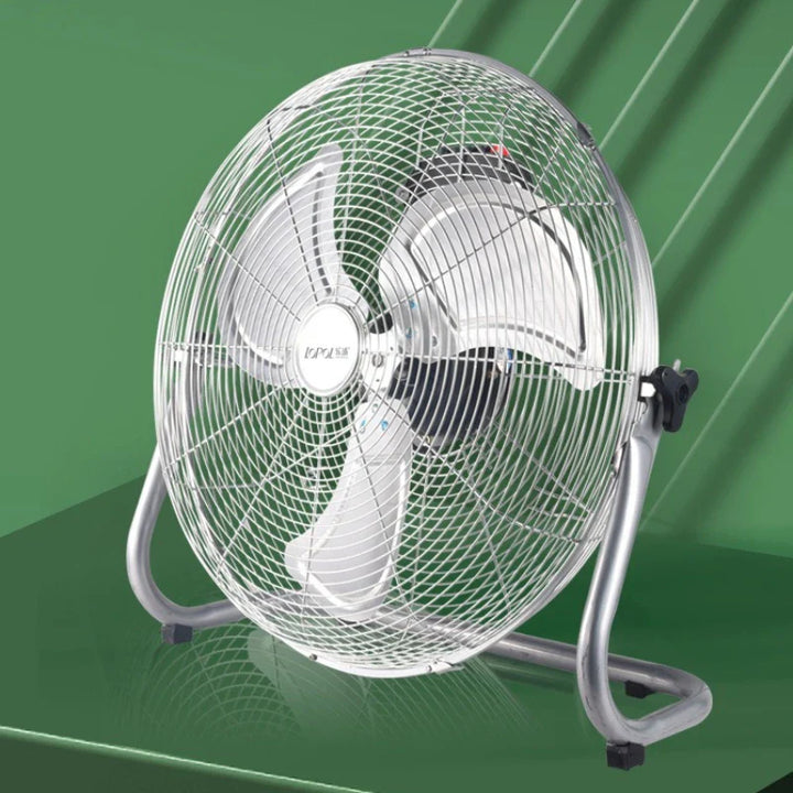 Industriell Gulvvifte – 8-hastigheter 130° Svingende Workshop Blåser, Stille 45dB Turbo Motor med Overopphetingsbeskyttelse | Luvikno