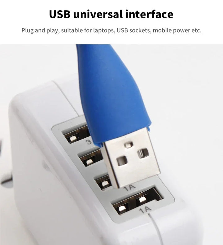 Luvikno | FlexiLight | USB LED Lampe | 360° Rotasjonsbar & Energisparende | Fleksibel Hals