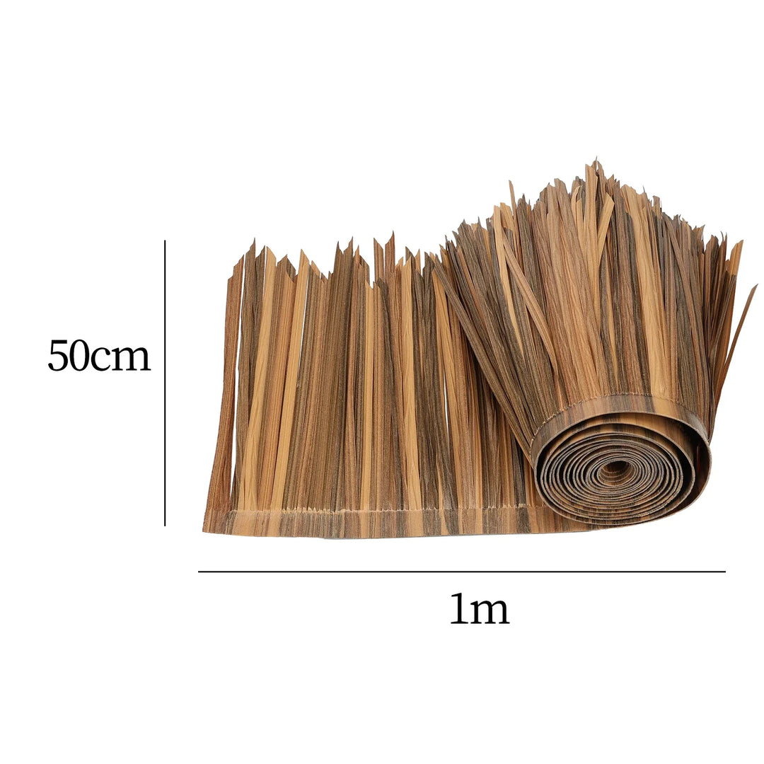 Luvikno | TROPISHIELD Kunstig Palmestilke | UV-bestandig og værbestandig | 100×50 cm | For DIY-tak, parasoller, tiki-barer og hageredskaper